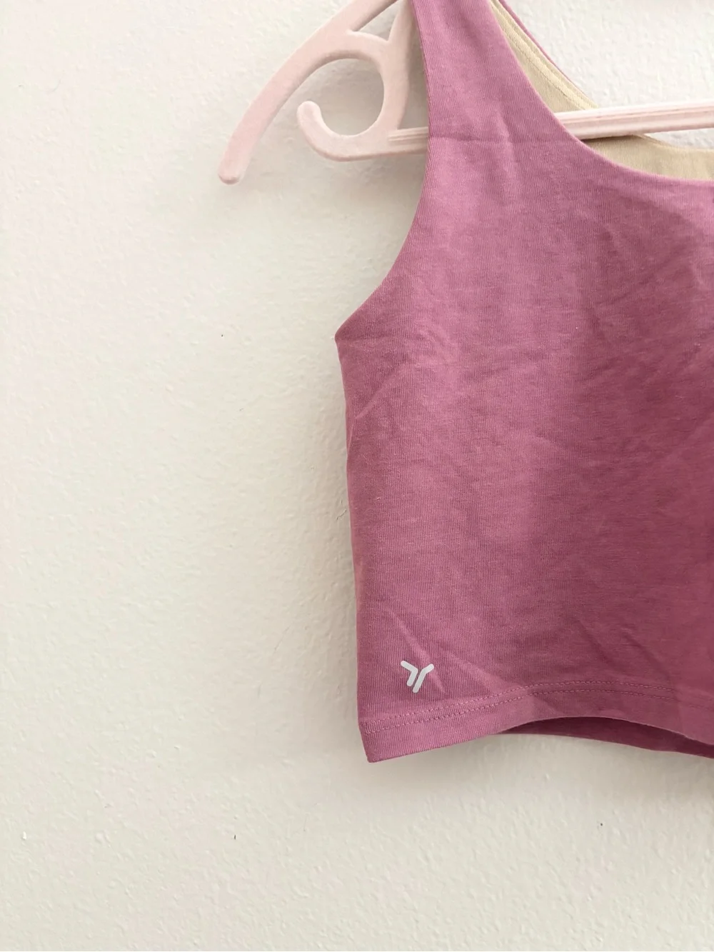5/$25 🩷 Old Navy Girls Dusty Rose Sports Bra Cropped Tank